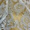 1 Yard Elegant Corded Bridal Lace Fabric Embroidered on 100% Polyester Net Mesh 52" Width